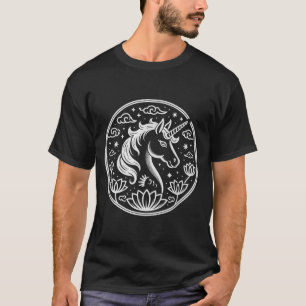 Festive 2026 Unicorn Year Of Horse Lunar Lady Zodi T-Shirt