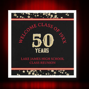 Festive 50th Class Reunion party  Napkin