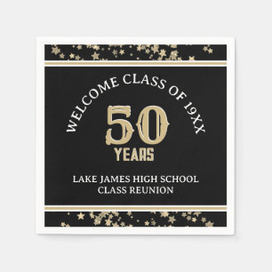 Festive 50th Class Reunion party  Napkin