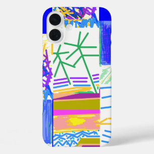 Festive Abstract iPhone 16 Plus Case