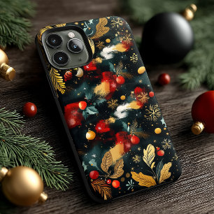 Festive Abstract Christmas Ornaments Pattern Case-Mate iPhone 14 Pro Case