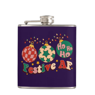 Festive AF Christmas Adult Stocking Stuffer Hip Flask