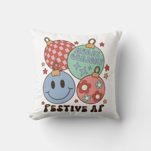 Festive AF Christmas Cushion