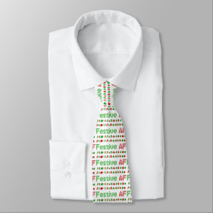 Festive AF Christmas Icons Tie