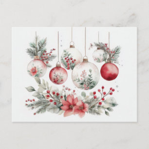 Festive and Elegant Christmas Bauble Card