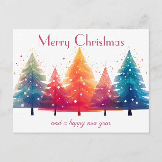 Festive and elegant Christmas Greeting Card (Front)