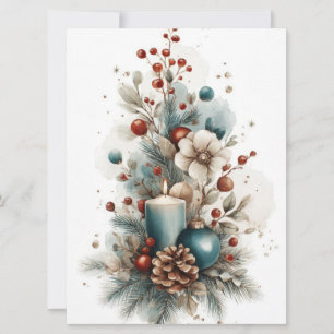 Festive and elegant Christmas Greeting Card