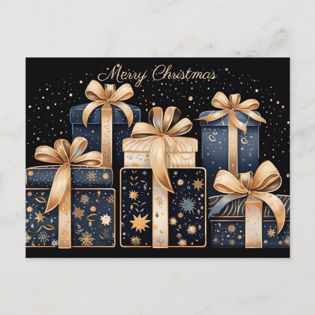 Festive and elegant Christmas Greeting Card (Front)