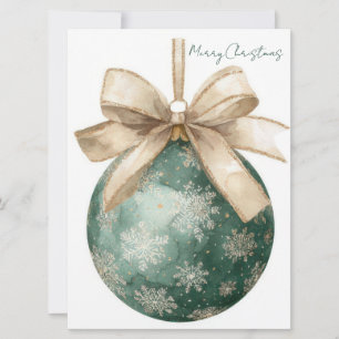 Festive and elegant Christmas Greeting Card
