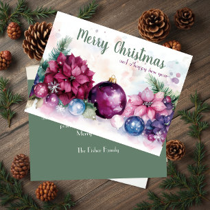Festive and elegant Christmas Greeting Card 