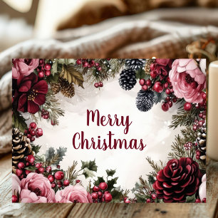 Festive and elegant Christmas Greeting Card 