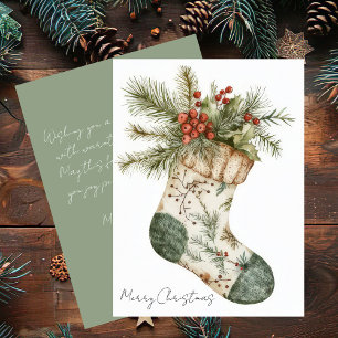 Festive and elegant Christmas Greeting Card