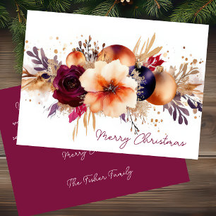 Festive and elegant Christmas Greeting Card 