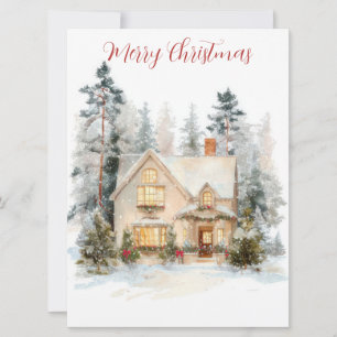 Festive and elegant Christmas Greeting Card
