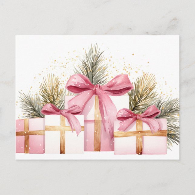 Festive and elegant Christmas Greeting Card (Front)