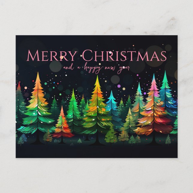Festive and elegant Christmas Greeting Card (Front)