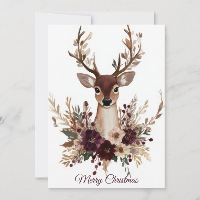 Festive and elegant Christmas Greeting Card (Front)