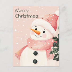 Festive and elegant Christmas Greeting Postcard