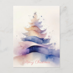 Festive and elegant Christmas Greeting Postcard