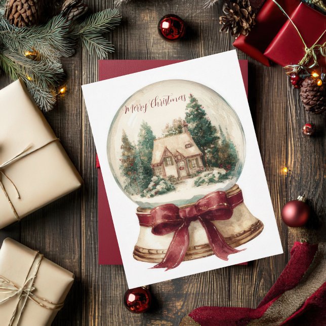 Festive and elegant Christmas Greeting Postcard (Creator Uploaded)