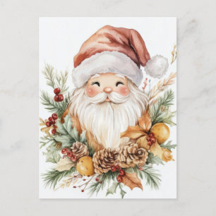 Festive and elegant Christmas Greeting Postcard