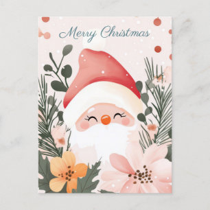 Festive and elegant Christmas Greeting Postcard