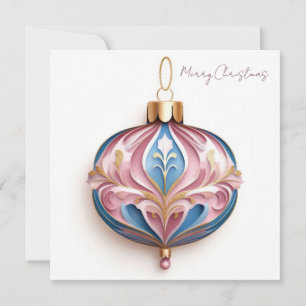 Festive and elegant Christmas Greeting Postcard