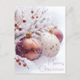 Festive and elegant Christmas Postcard