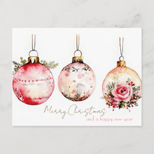 Festive and elegant Christmas Postcard