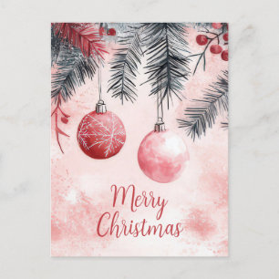 Festive and elegant Christmas Postcard