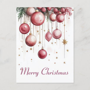 Festive and elegant Christmas Postcard