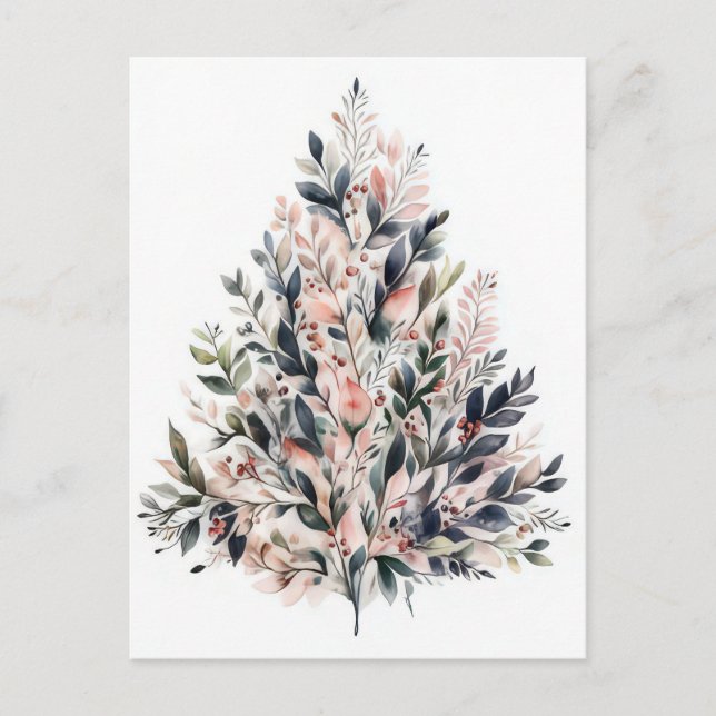 Festive and elegant Christmas Postcard (Front)