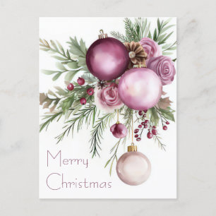 Festive and elegant Christmas Postcard