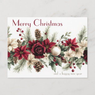 Festive and elegant Christmas Postcard