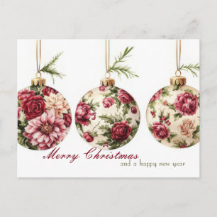 Festive and elegant Christmas Postcard