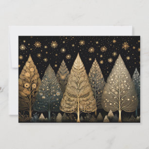 Festive and elegant Christmas Tree Greeting Card
