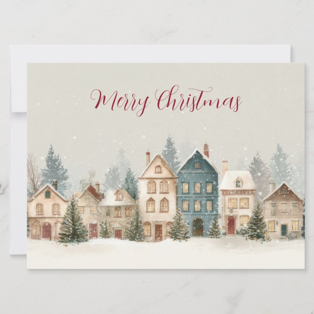 Festive and elegant Christmast Greeting Card (Front)