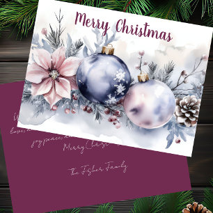Festive and elegant Christmast Greeting Card