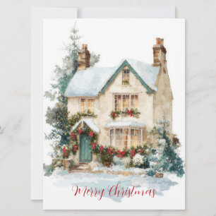 Festive and elegant Christmast Greeting Card