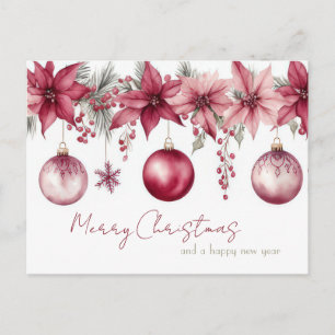 Festive and elegant Christmast Postcard