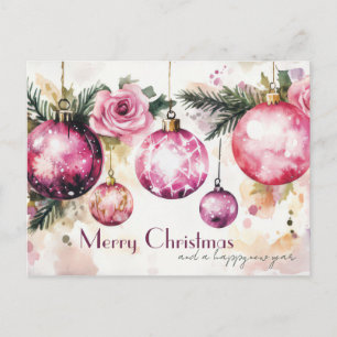 Festive and elegant Christmast Postcard