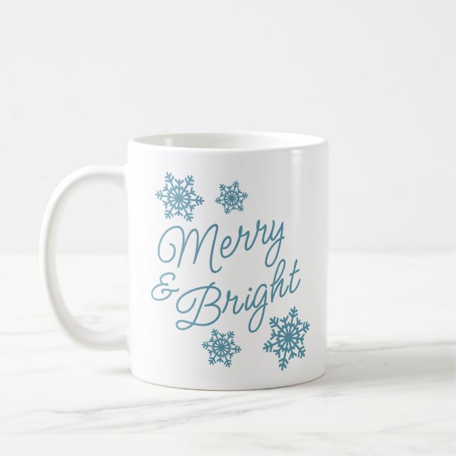 Festive And Elegant Seasons Greetings Coffee Mug (Left)