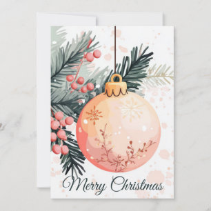 Festive and festive Christmas Greeting Card