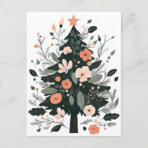 Festive and nordic Christmas Tree Greeting Card