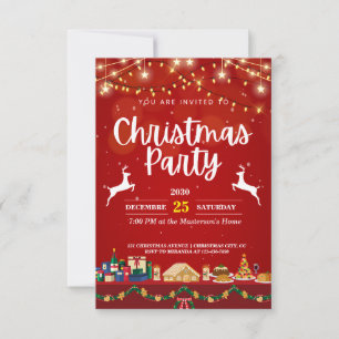 Festive and Stylish Christmas Party Invitations