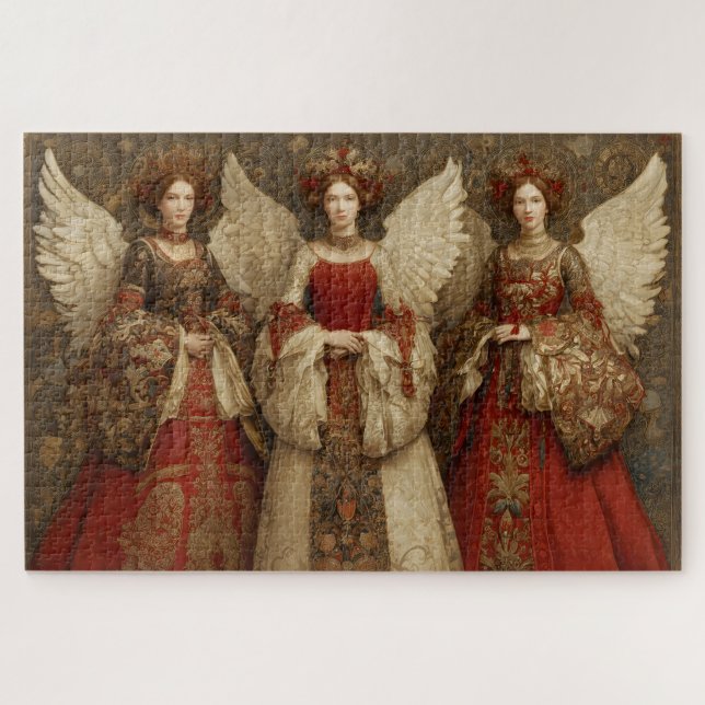 Festive Angels Jigsaw Puzzle (Horizontal)