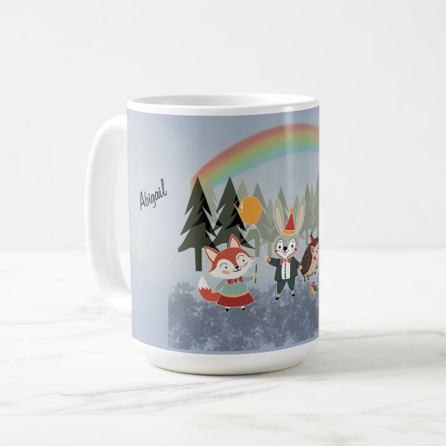 Festive animals coffee mug (Front Left)