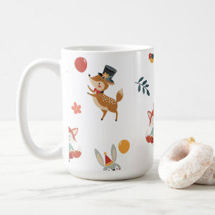 Festive animals coffee mug