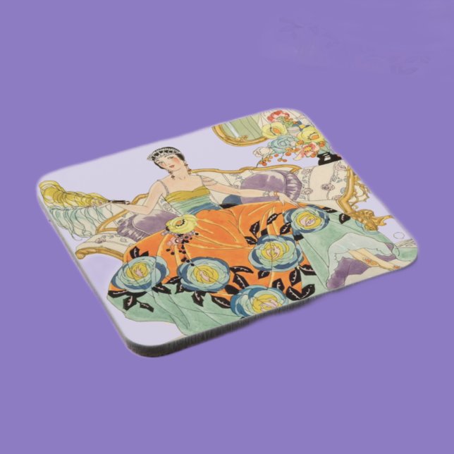 Festive Art Deco Lady Coaster (Creator Uploaded)