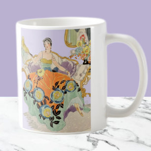Festive Art Deco lady Coffee Mug
